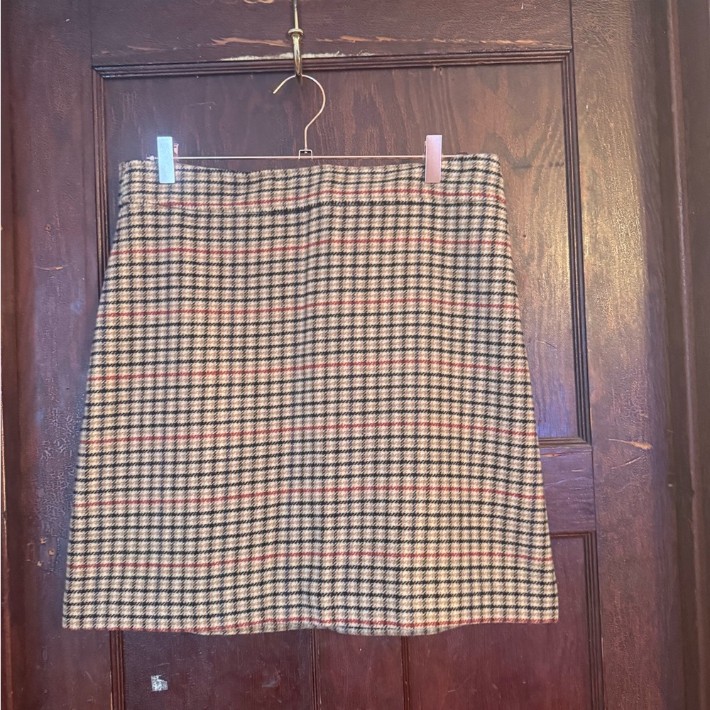 JCrew Factory Plaid A-Line Skirt